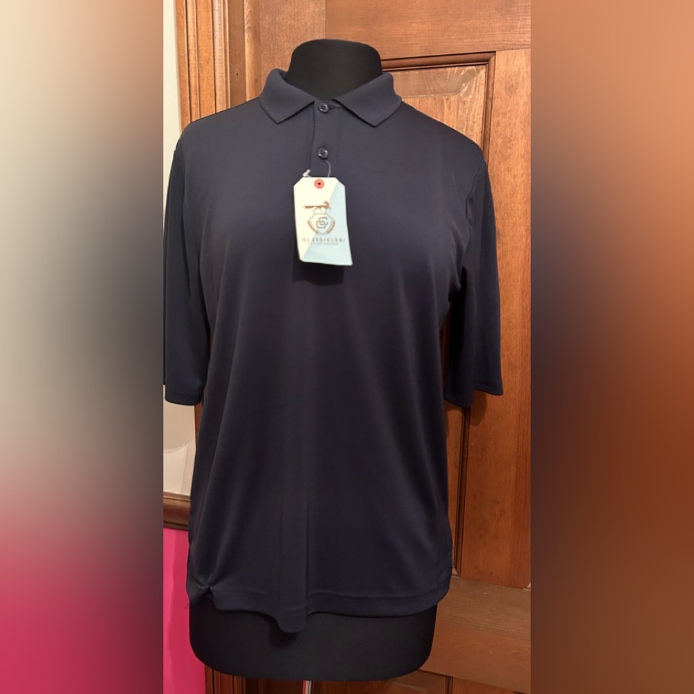 Class Club Boys Navy Polo Shirt size 18/20 Husky NWT